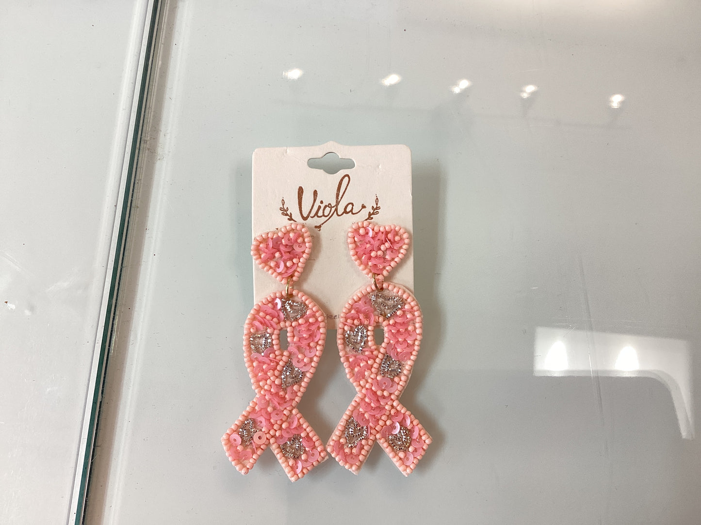 Breast Cancer Awareness Earrings