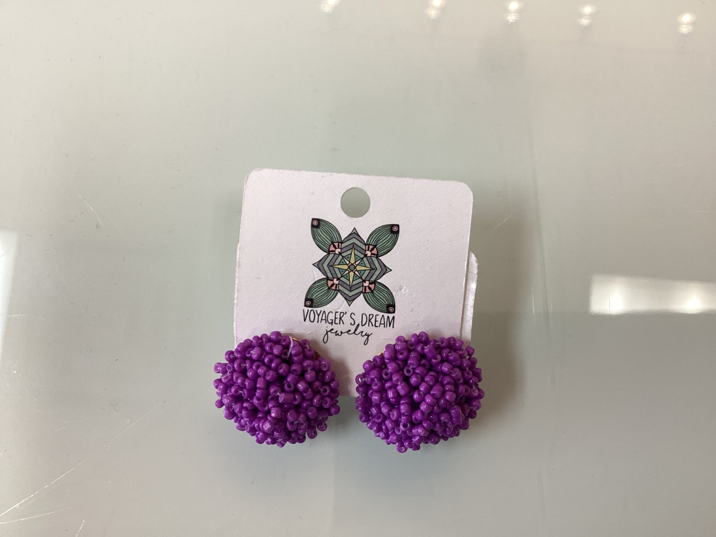 beaded bursts earrings
