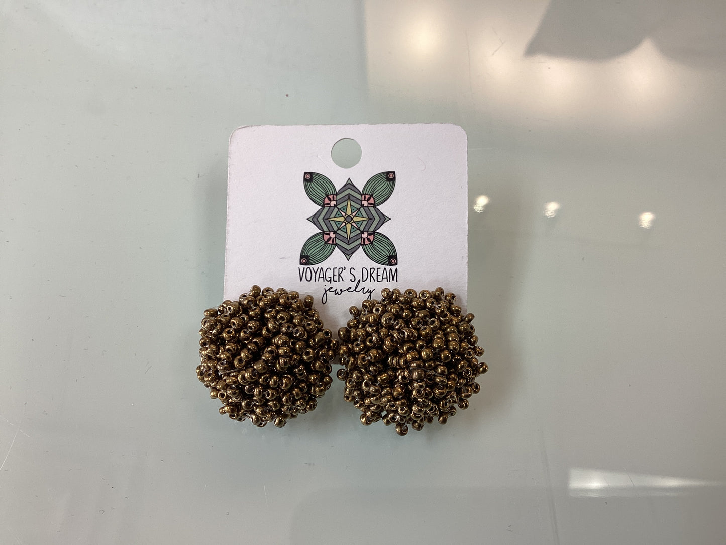 beaded bursts earrings