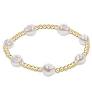 Admire Gold 3mm Bead Bracelet - Pearl