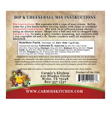 Carmie's Dip & Cheeseball Mix