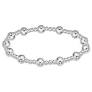 Classic Sincerity Pattern 6mm Bead Bracelet - Sterling
