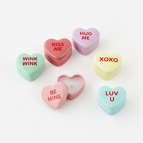Conversation Heart Candles