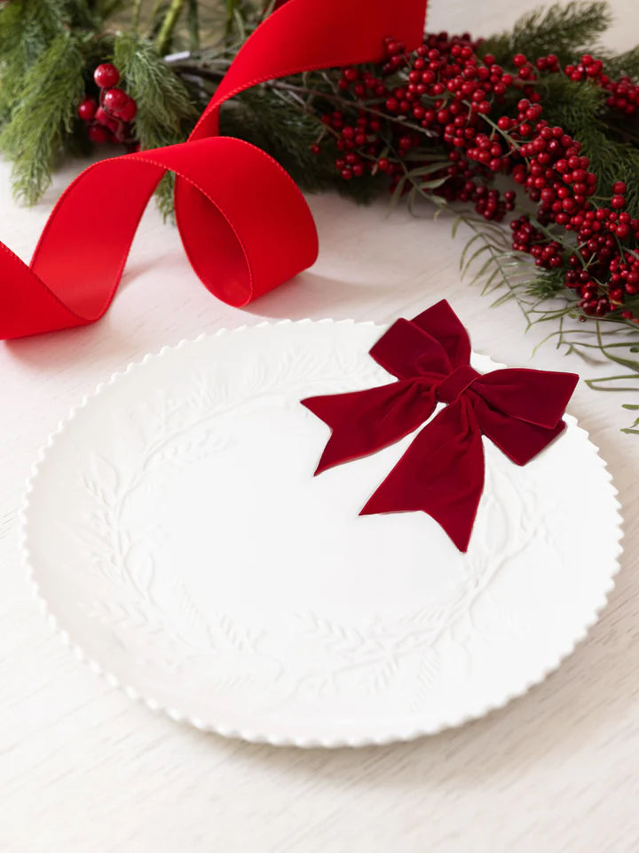 Embossed Wreath Platter