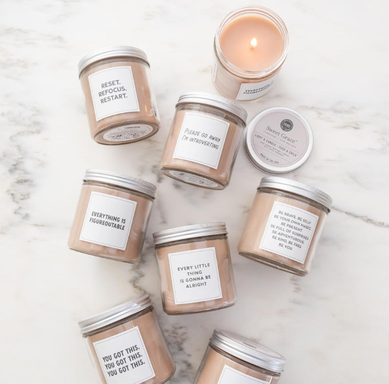 Sweet Grace Pretty Candle Collection