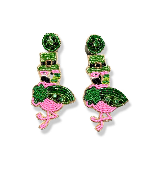 Lucky Flamingo Earrings
