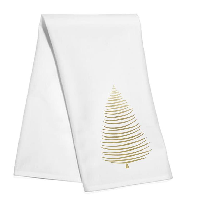 Gold Tree Tea Towel
