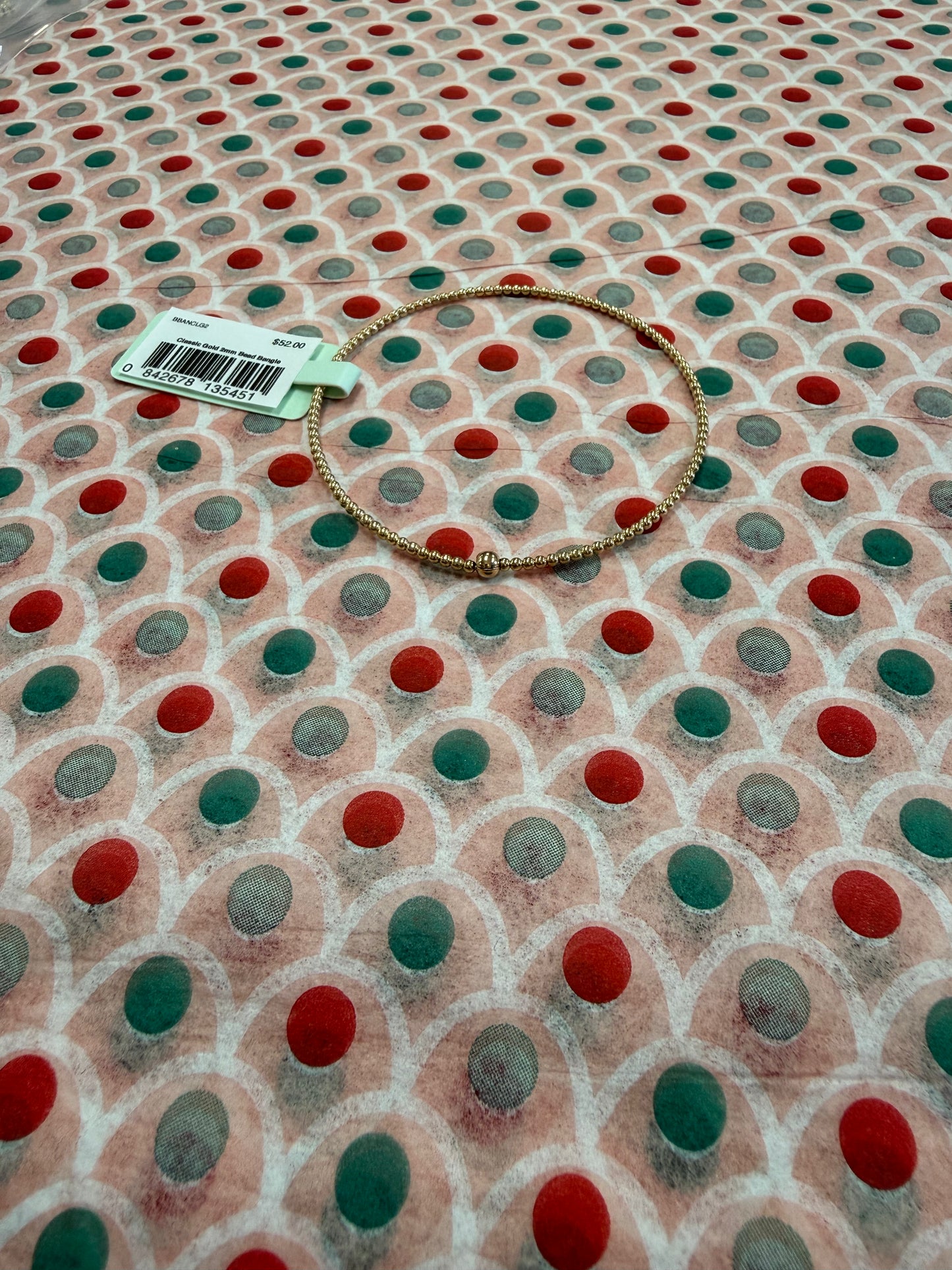eNewton Classic Gold 2mm Bead Bangle