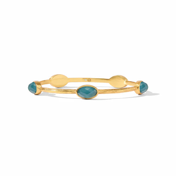 Ivy Stone Bangle - Peacock - S