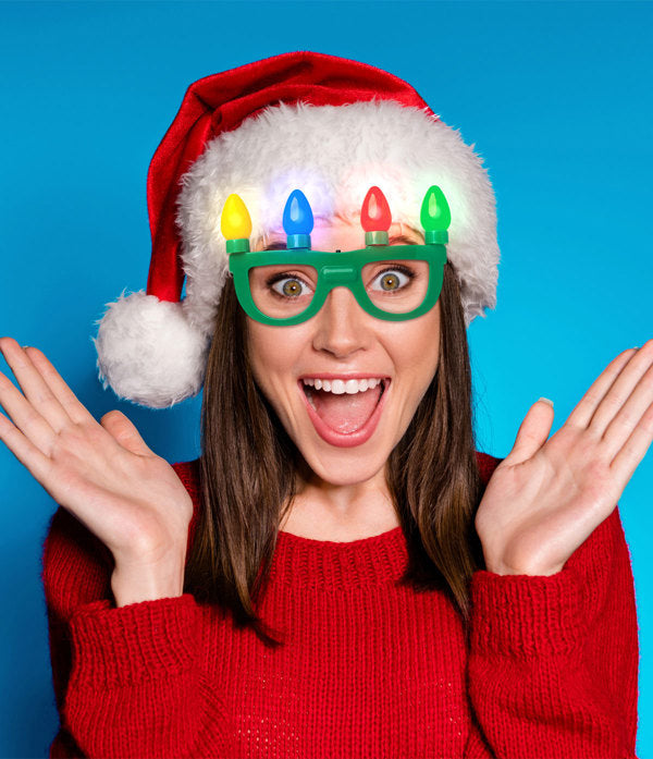 Flashing Holiday Glasses