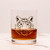 Tiger Whiskey Glass