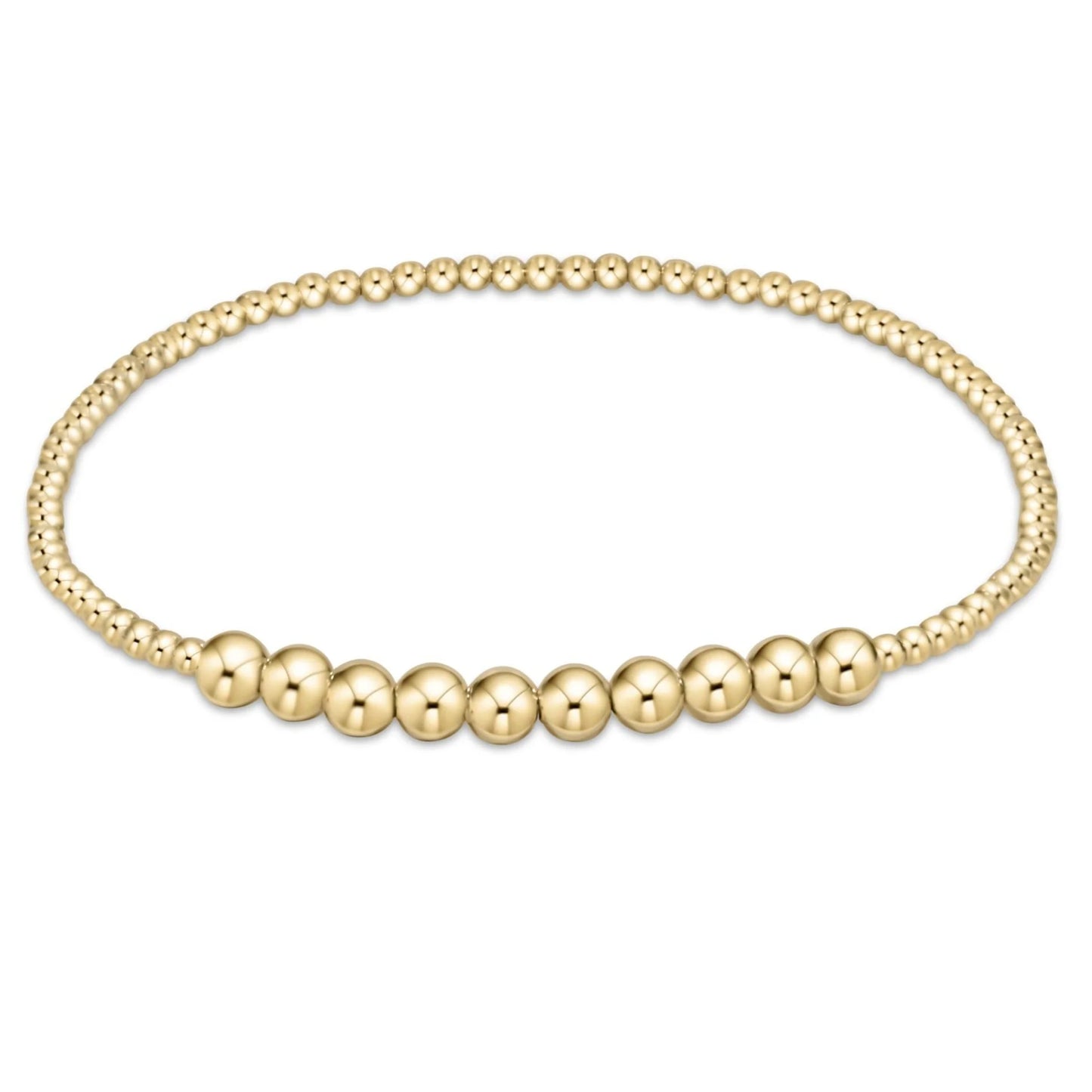Class Bliss 4mm Gold Bead Bracelet