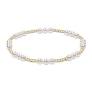 Classic Joy Pattern 4mm Bead Bracelet - Pearl