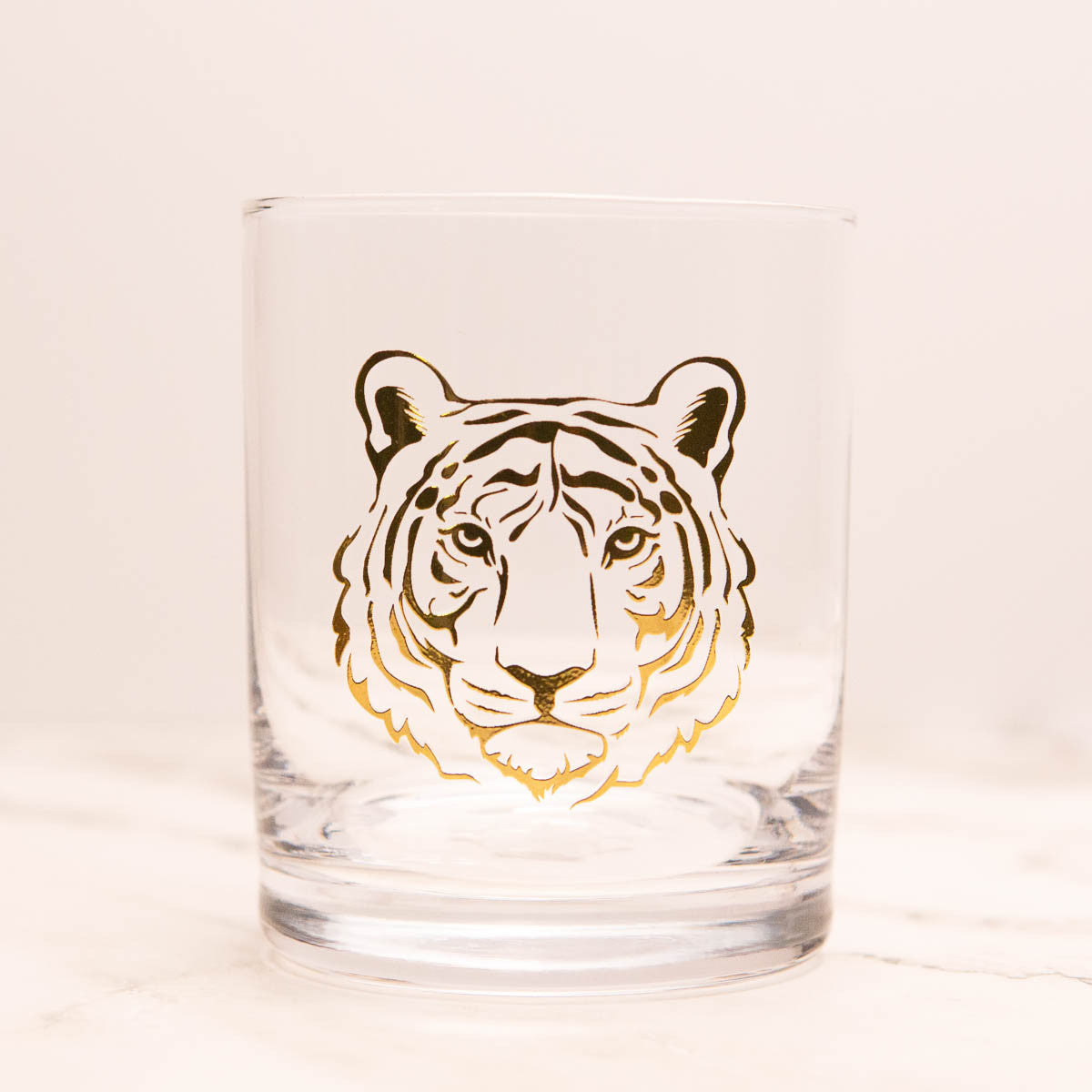 Tiger Whiskey Glass