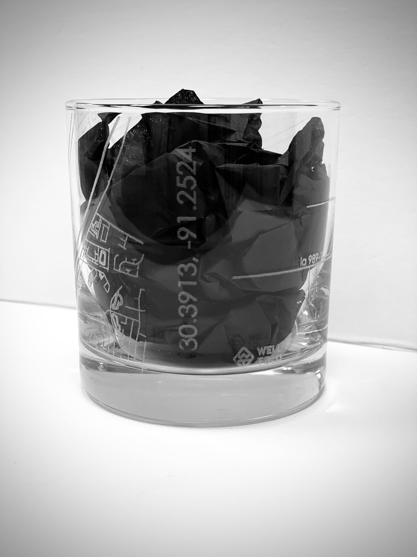 Hometown Maps Whiskey Glass