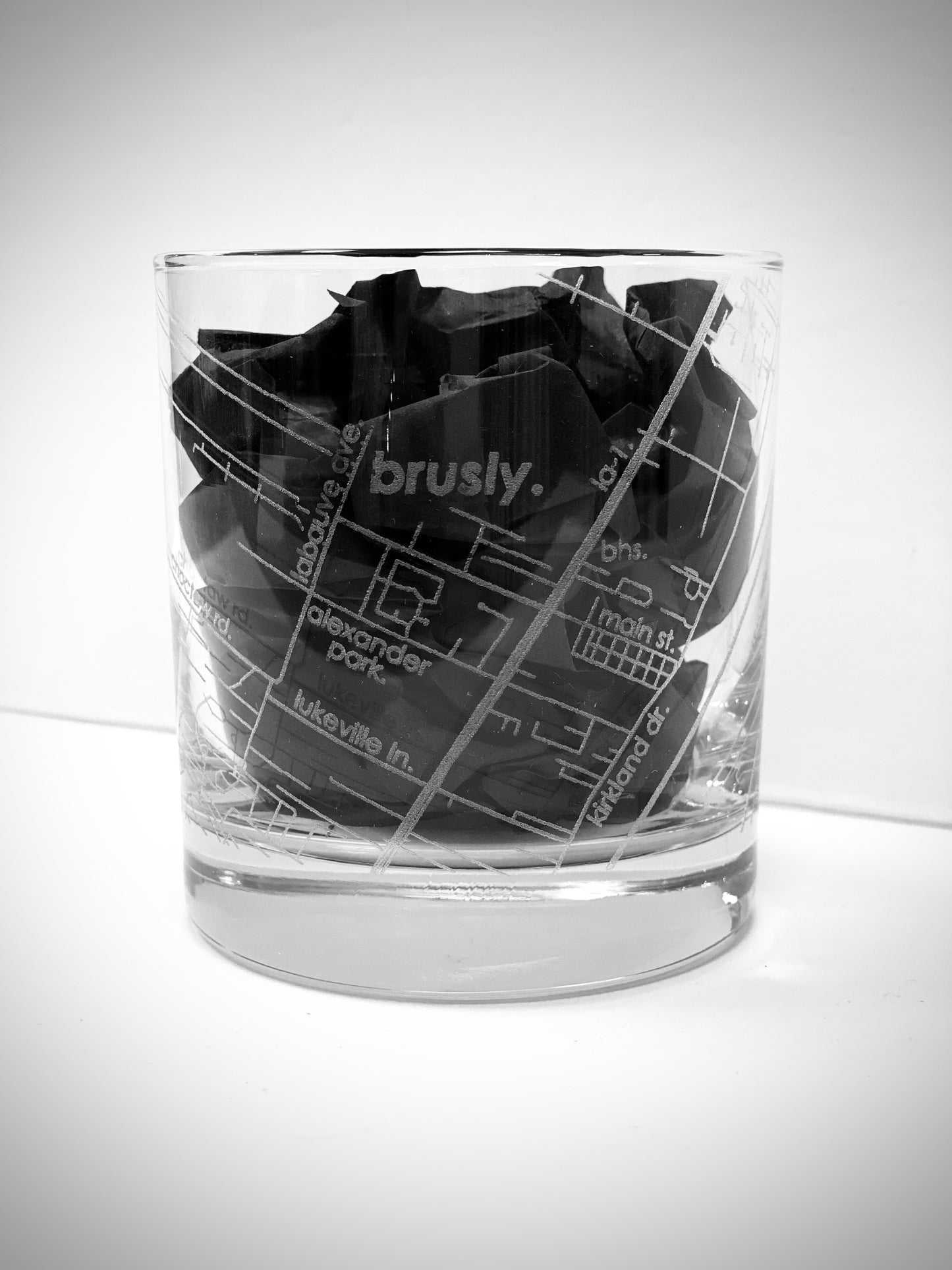 Hometown Maps Whiskey Glass