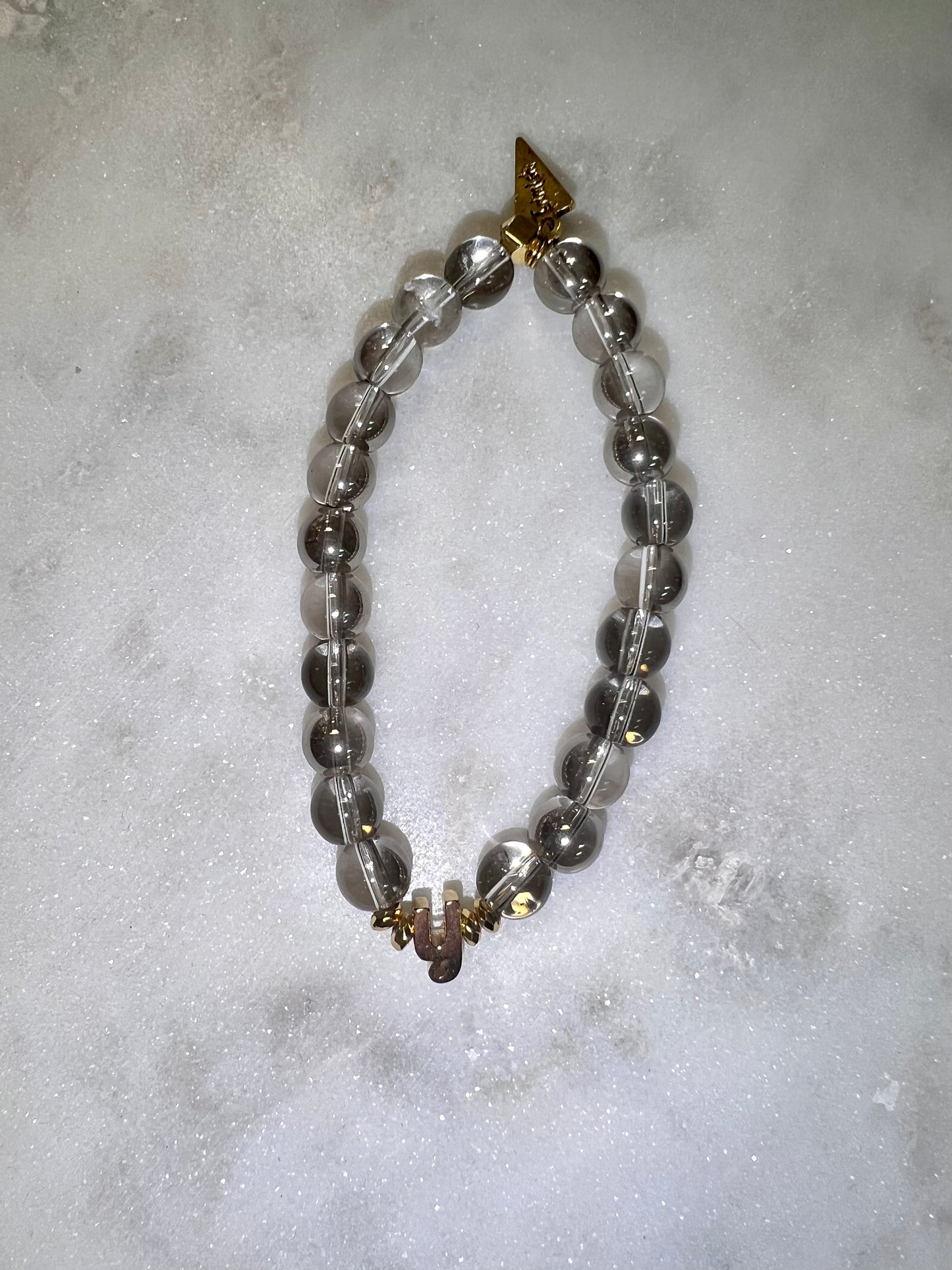 Glass Bead Initial Bracelets