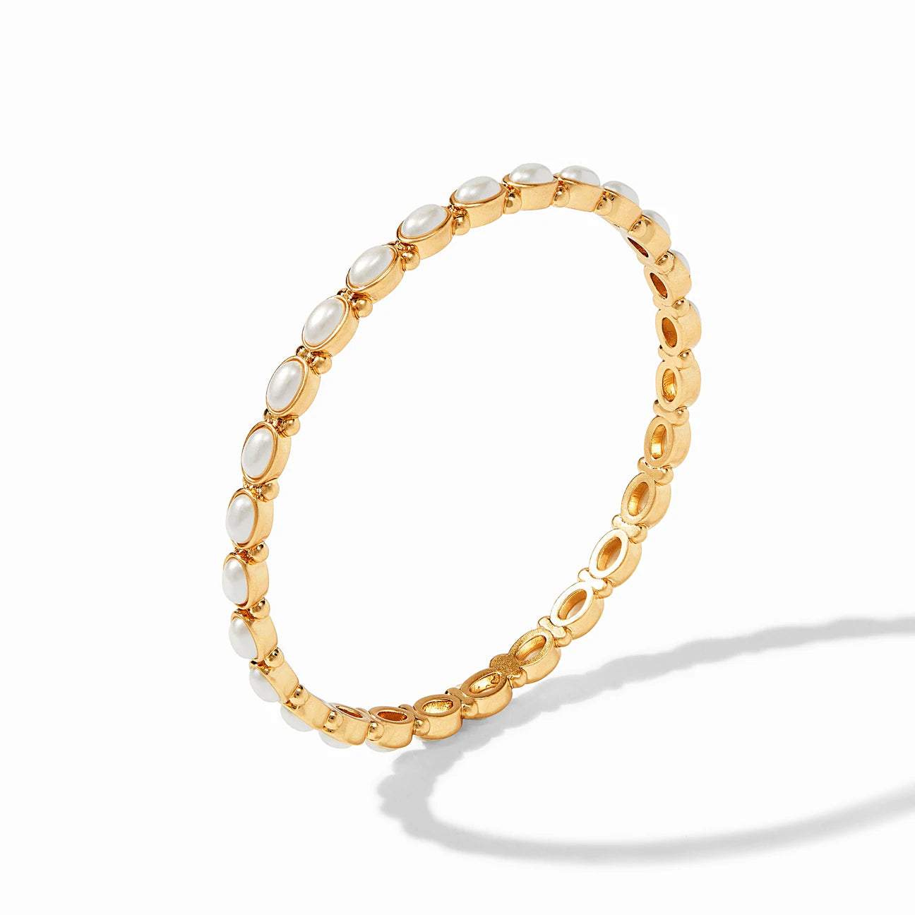 Mykonos Gold Pearl Bangle