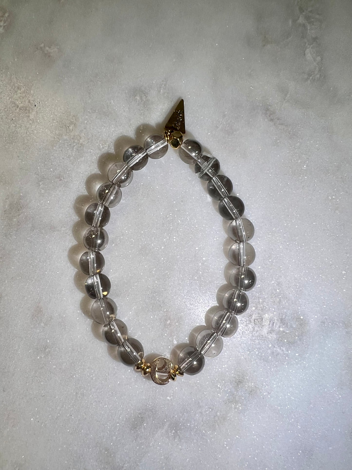 Glass Bead Initial Bracelets