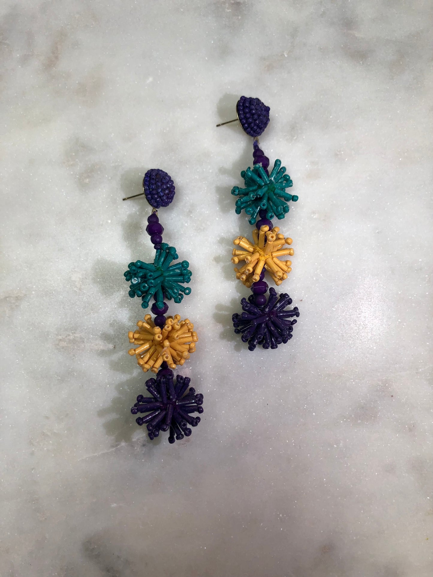 Mardi Gras Earrings
