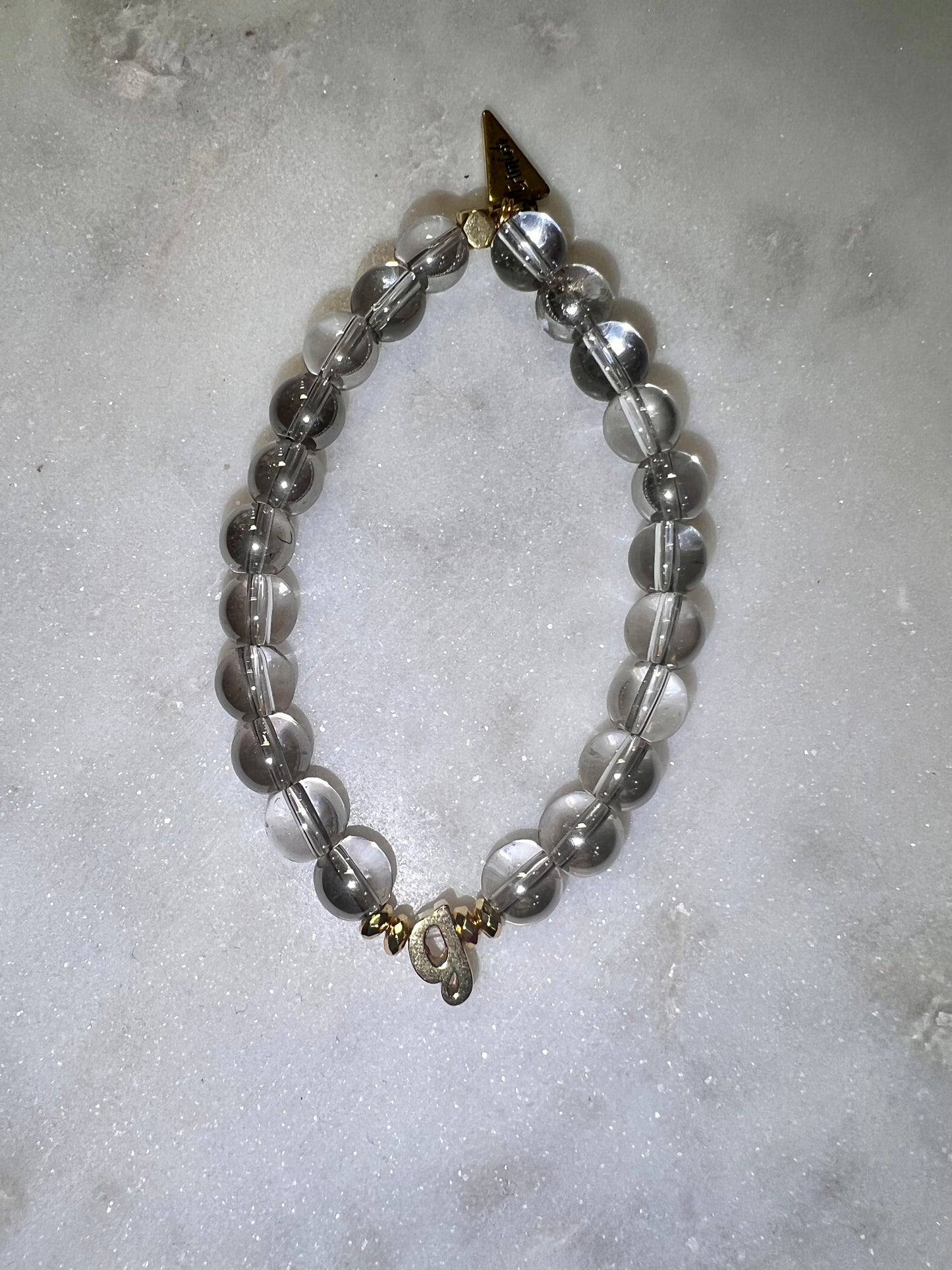 Glass Bead Initial Bracelets