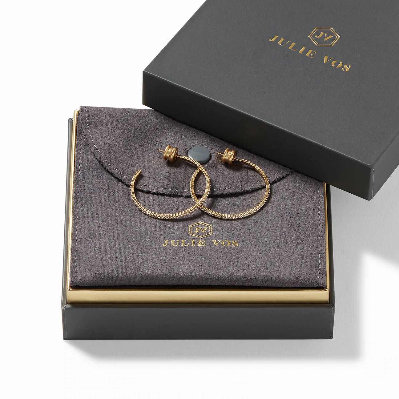 Windsor Hoop Crystal Earrings