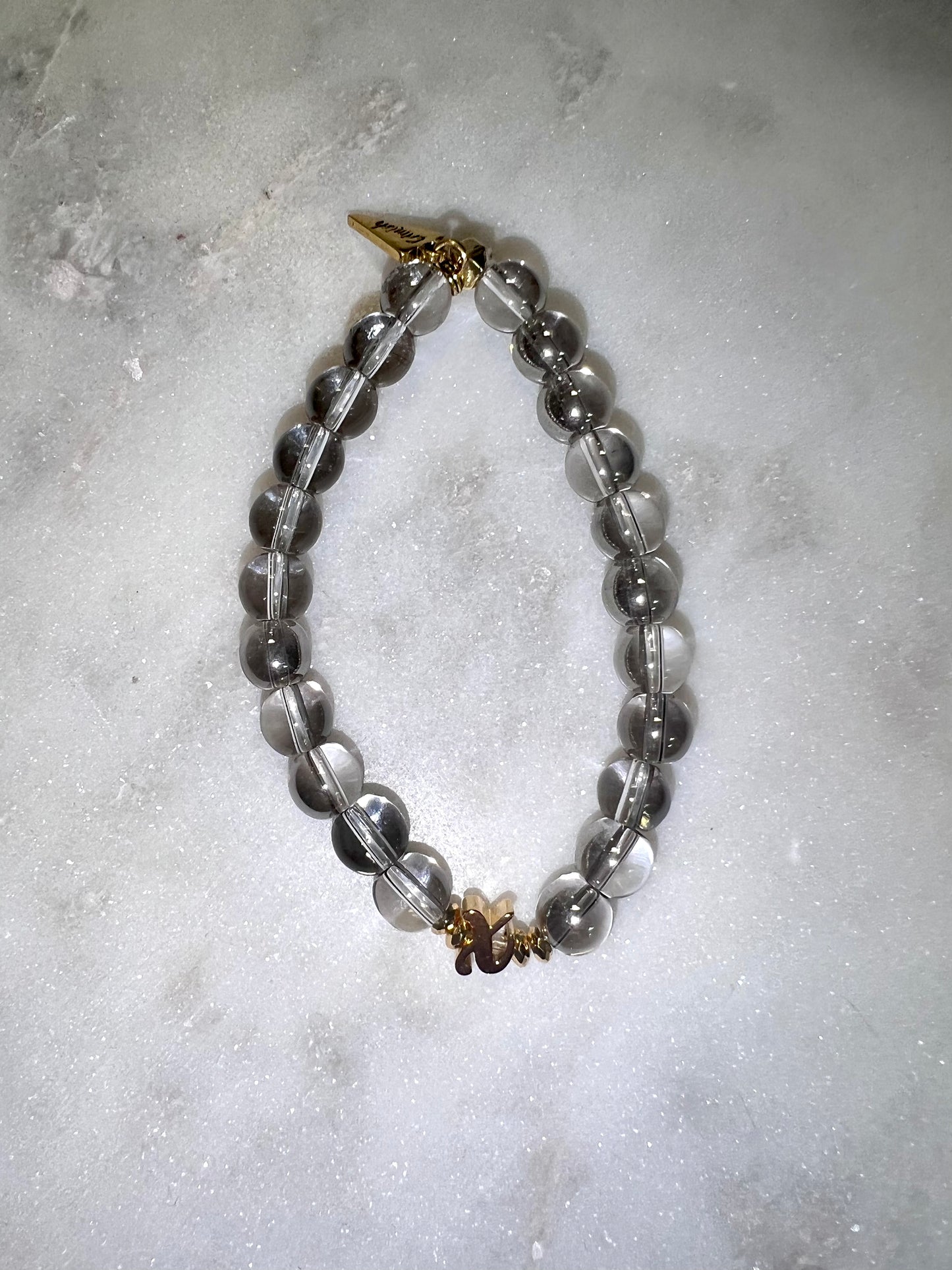 Glass Bead Initial Bracelets