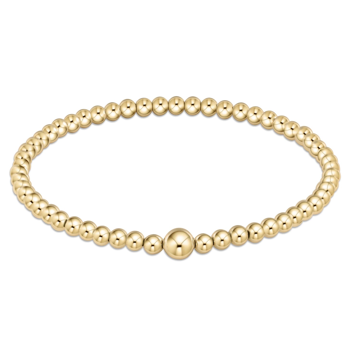 eNewton Classic Gold 4mm Bead Bangle