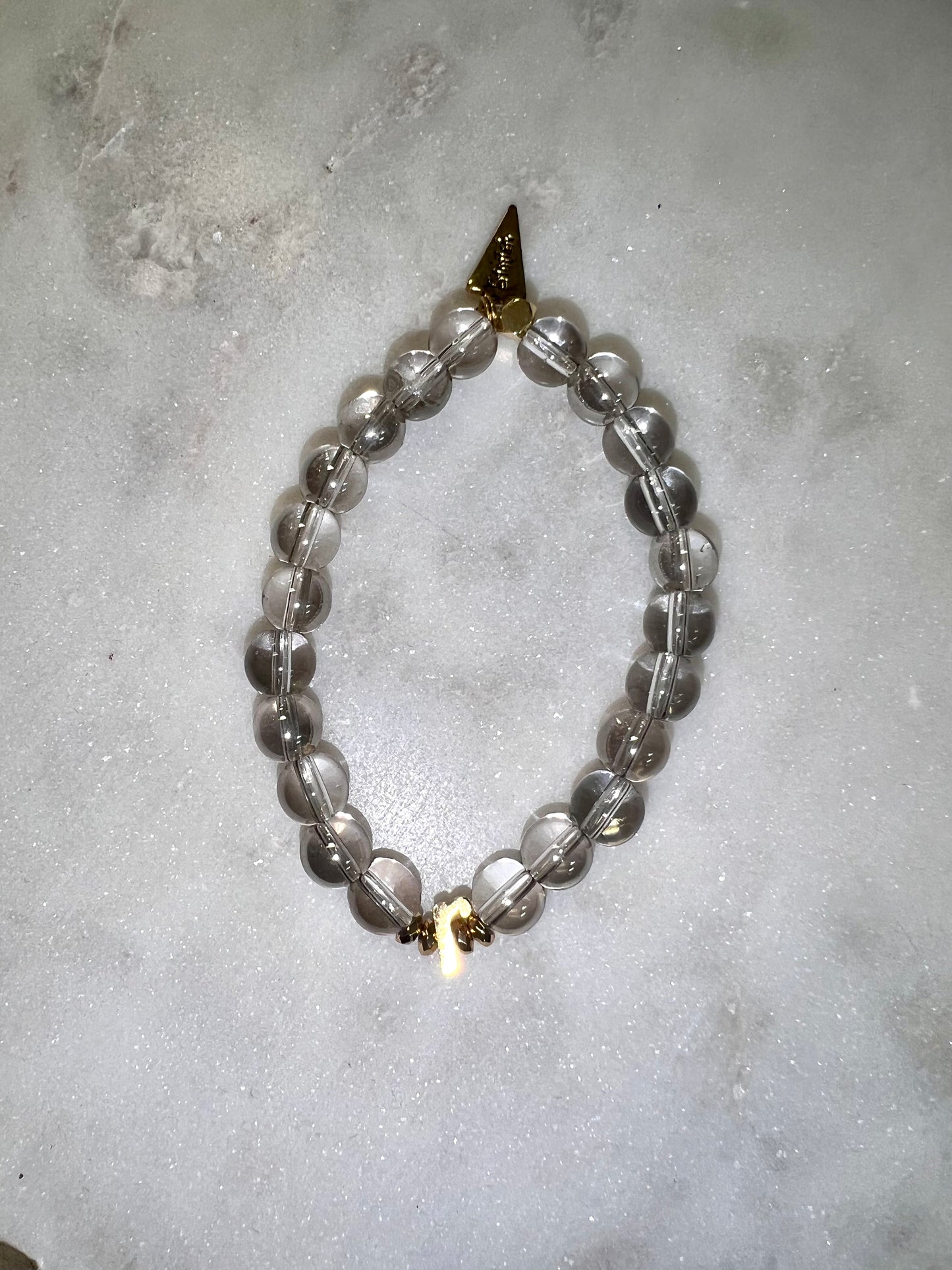 Glass Bead Initial Bracelets