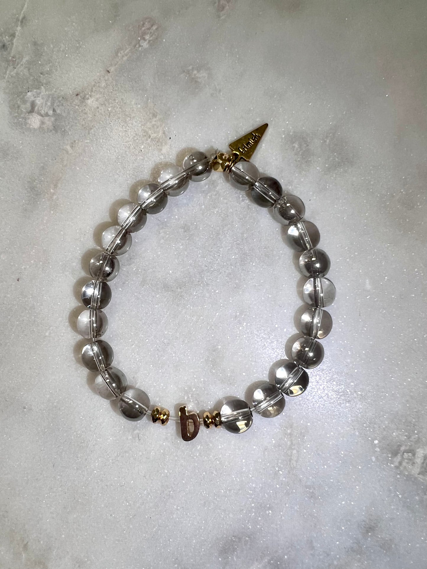 Glass Bead Initial Bracelets