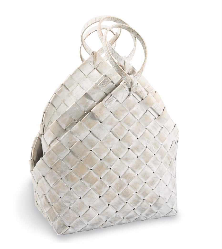 Wood Weave Basket Set