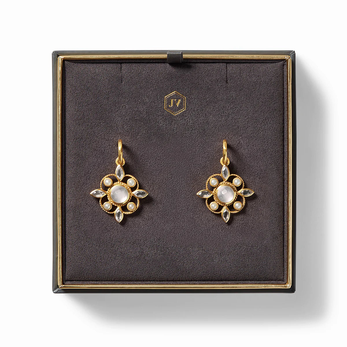 Julie Vos Monaco Hoop and Charm Earring