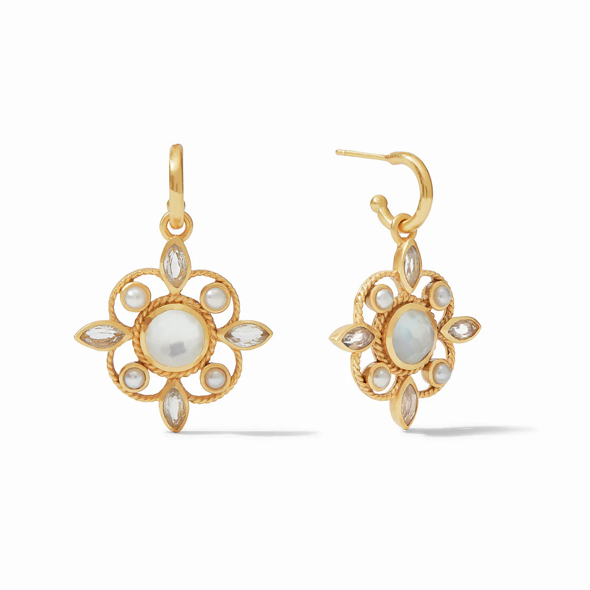 Julie Vos Monaco Hoop and Charm Earring