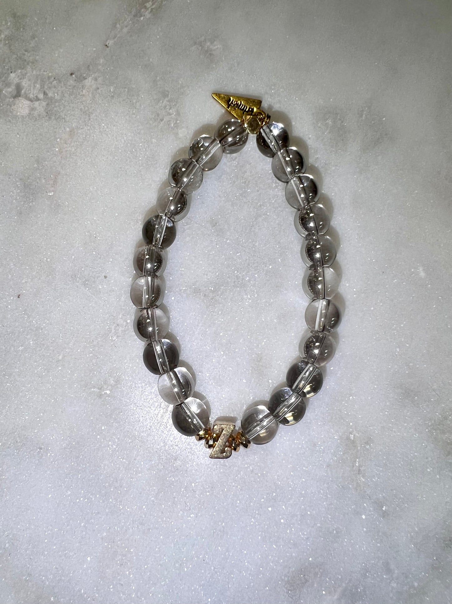Glass Bead Initial Bracelets
