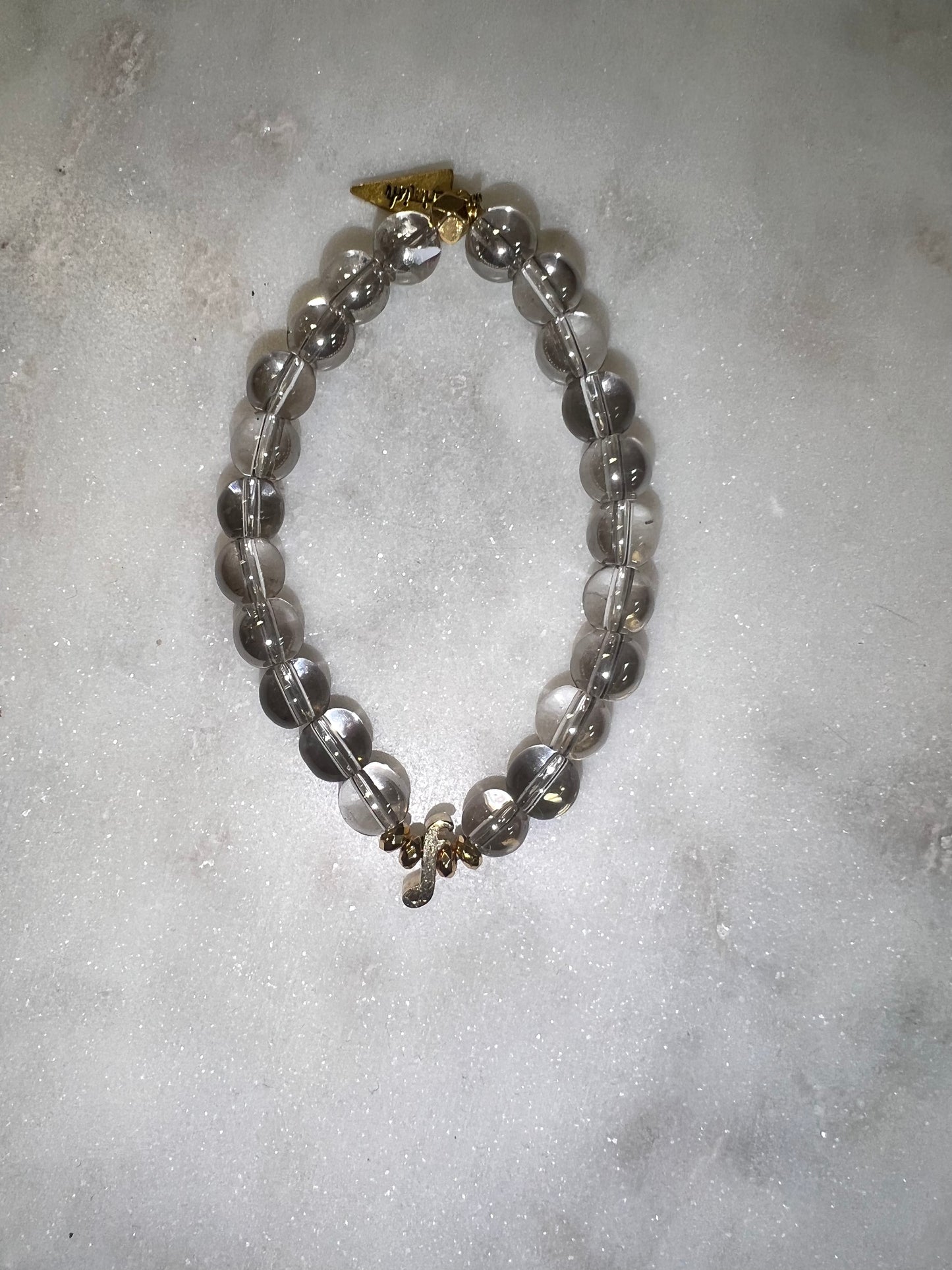 Glass Bead Initial Bracelets