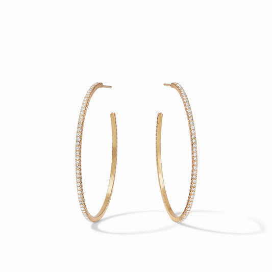 Windsor Hoop Crystal Earrings