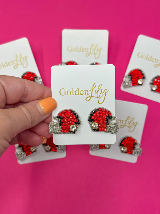 Helmet Bling Earrings