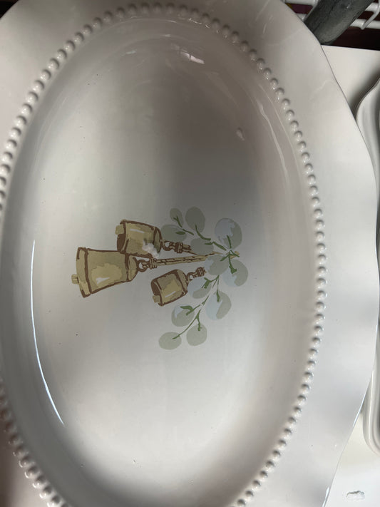 Christmas bells platter