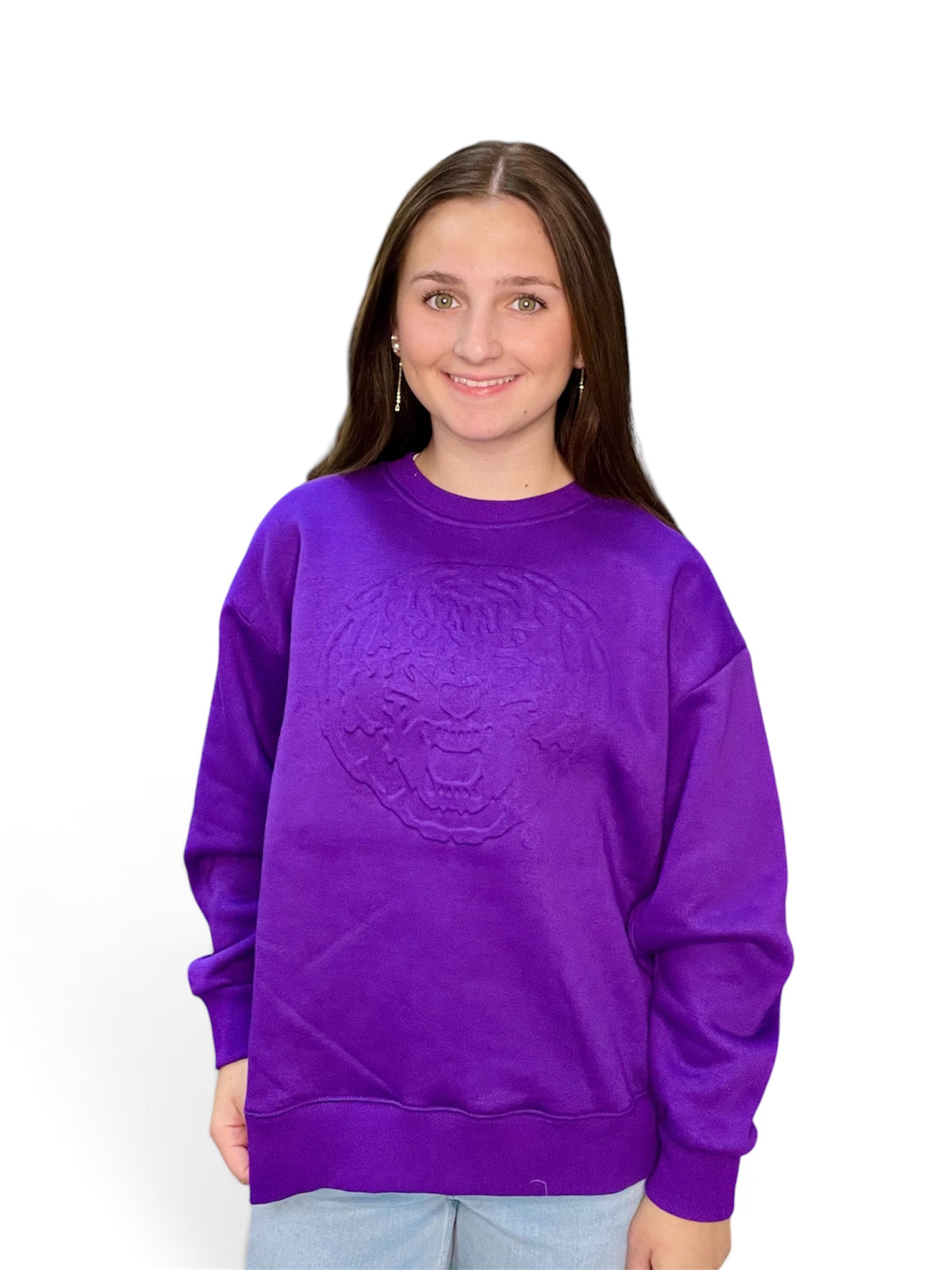Ella Tiger Head Sweatshirt