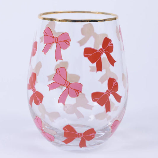 Bow Stemless Wine Glass