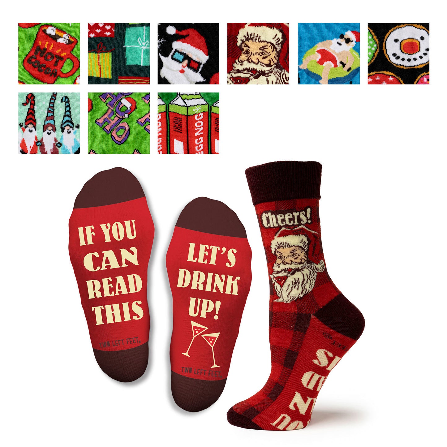 Two Left Feet Christmas Socks