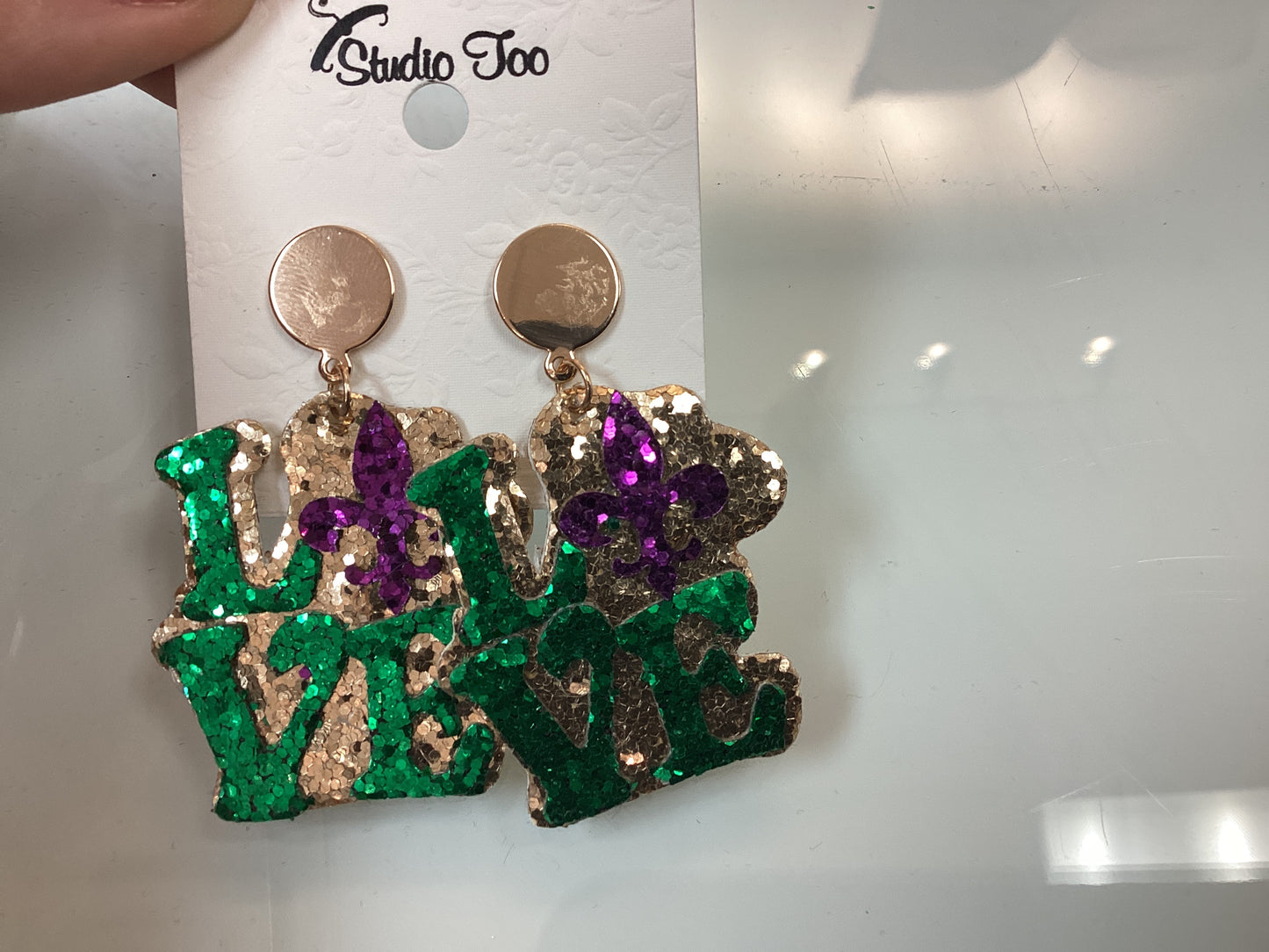 Mardi Gras Earrings