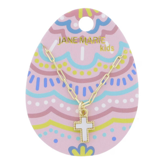 Kids Cross Inlay Necklace