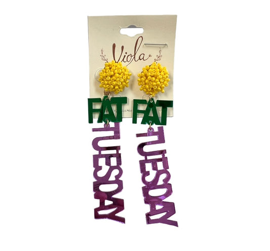 Fat Tuesday Earring