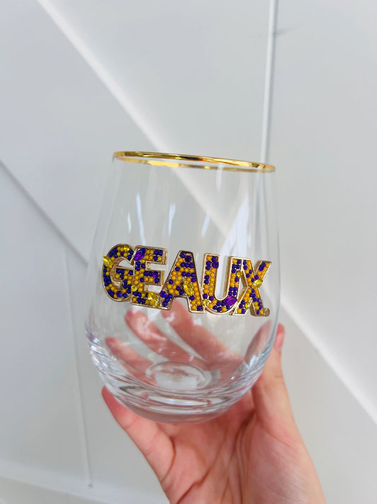 GEAUX Steamless Wine Glass