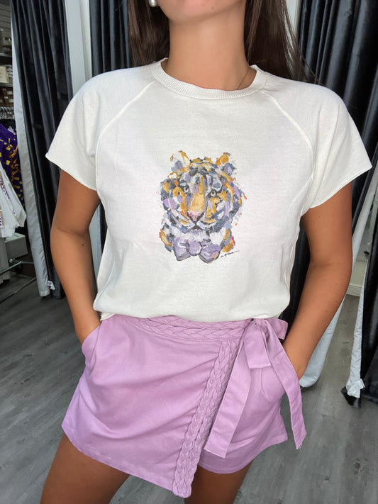 Caroline tiger top