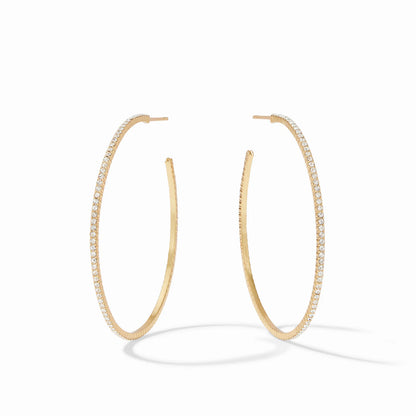 Windsor Hoop Crystal Earrings
