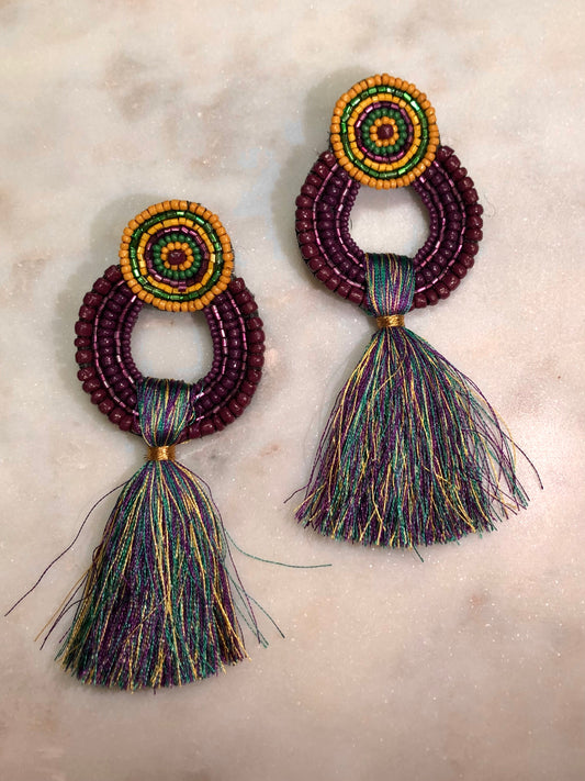 Mardi Gras Earrings