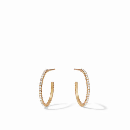 Windsor Hoop Crystal Earrings