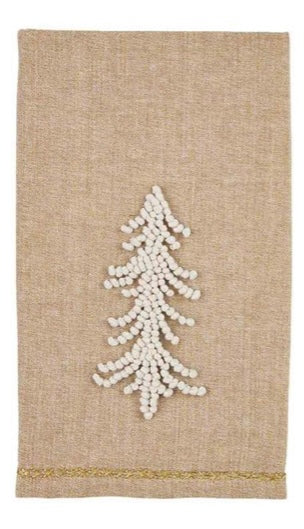 Gold Chambray Knotted Towel